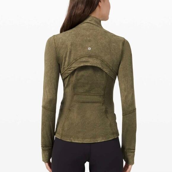 Lululemon Define Jacket *Ice Dye in Ice Wash‎ Moss Green Sz 4 - Picture 2 of 9